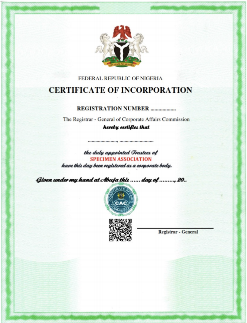 Incorporated Trustees (NGO/Religious) Registration