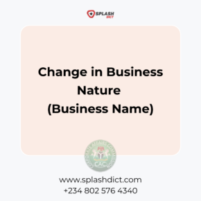 Change in Business Nature (Business Name)