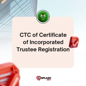 CTC of Incorporated Trustee Certificate of Registration