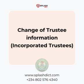 Change of Trustee information (Incorporated Trustees)