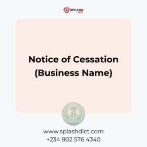 Notice of Cessation (Business Name)