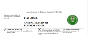 Annual Returns for Business Names