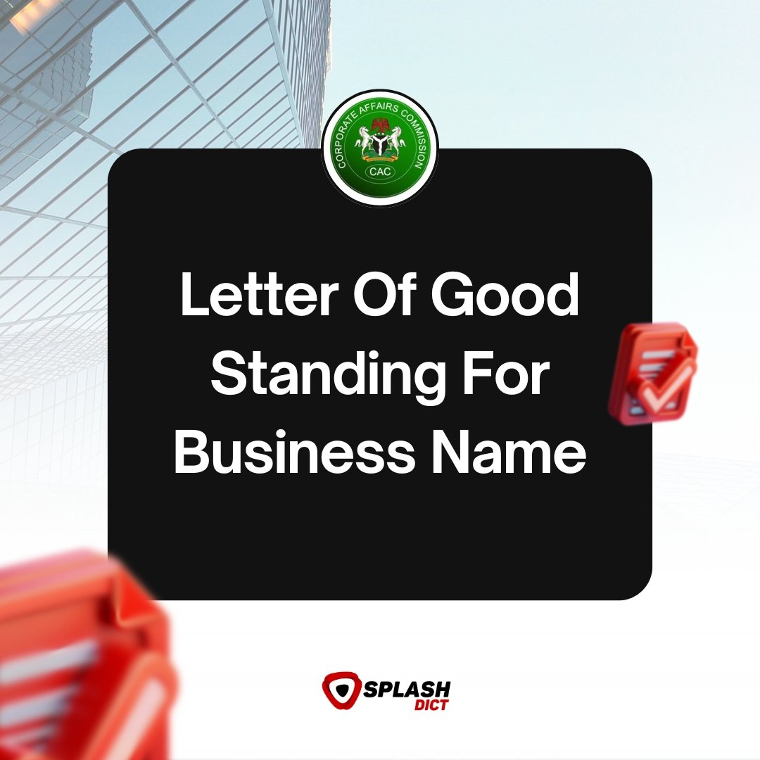 Letter of Good Standing for Business Name 1 Letter Of Good Standing For Business Name