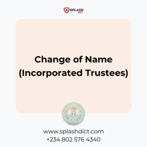 Change of Name (Incorporated Trustees)