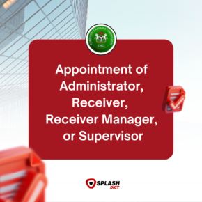Appointment of Administrator, Receiver, Receiver Manager or Supervisor