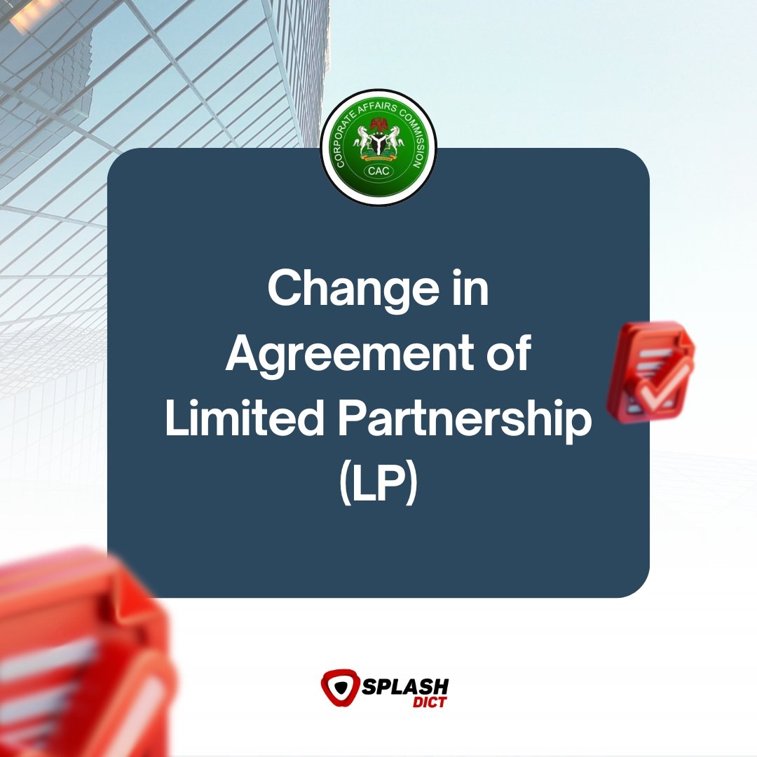 Registration of Change in Partnership Agreement of LP 1 Change of Partnership Agreement of Limited Partnership (LP)