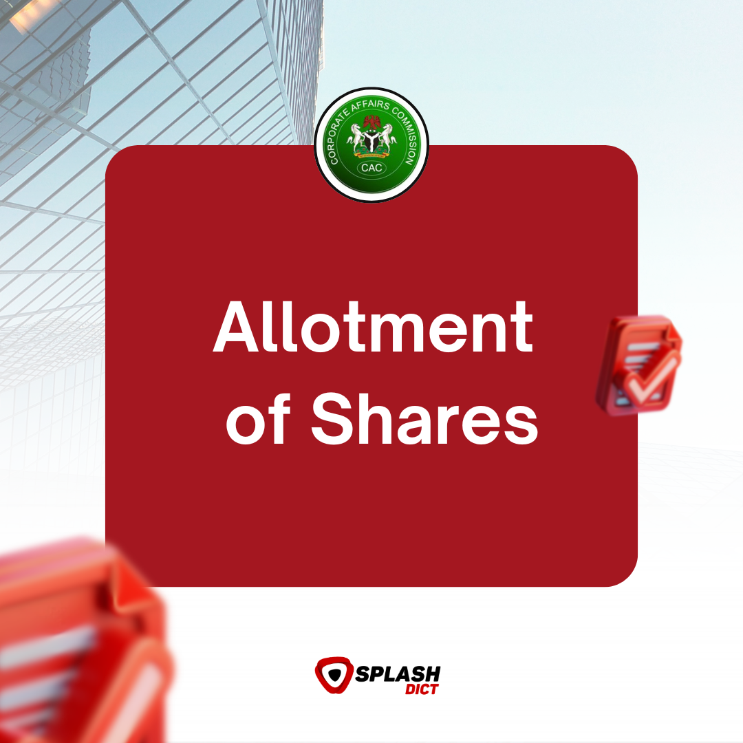 Allotment of Shares 1 Allotment of Shares