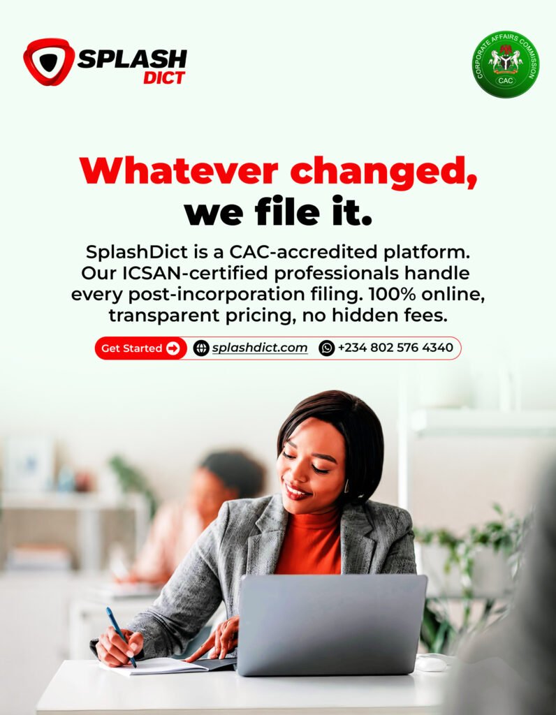 How to process CAC post-incorporation filings with SplashDict