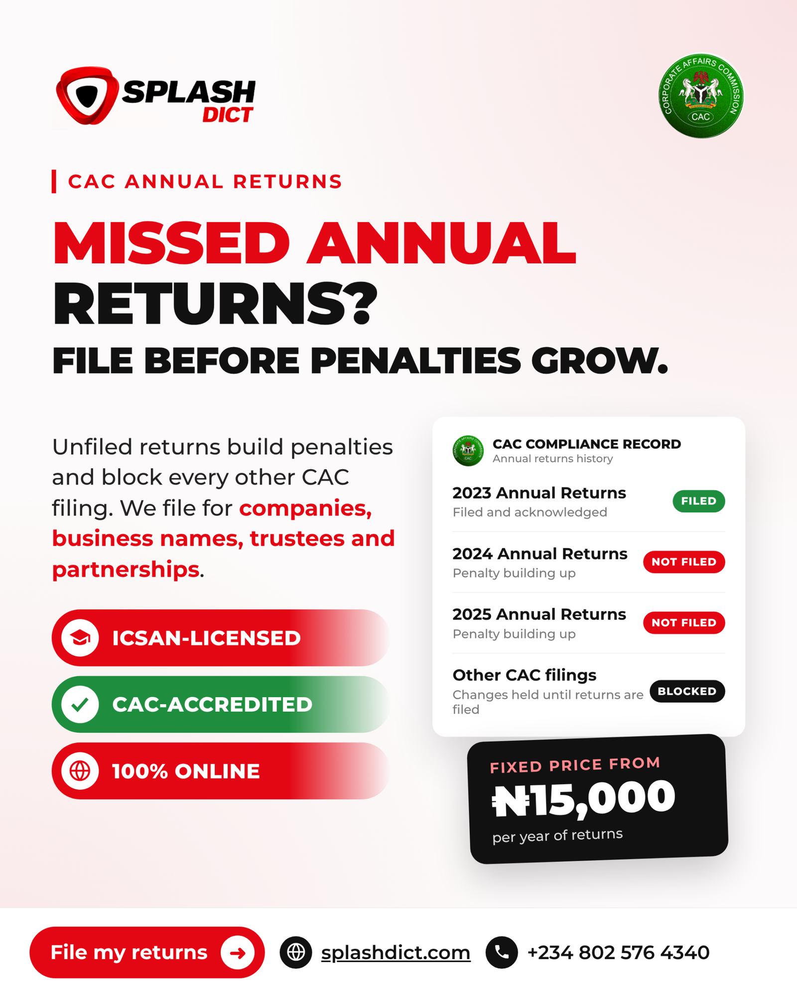 CAC Annual Returns