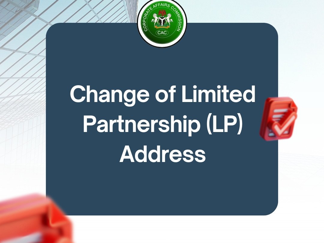 CAC Change of Registered Address 6 Change of Limited Partnership Address