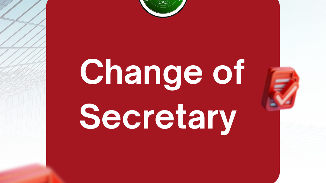 Change of Secretary
