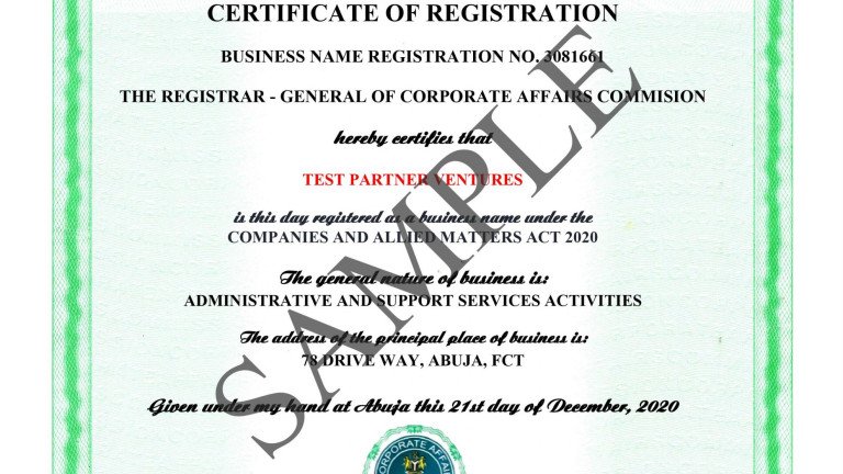 Company Registration Agency
