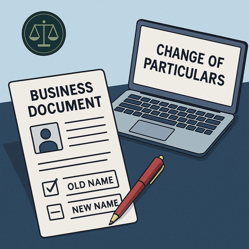 Changing Particulars of Business Name Proprietor(s)