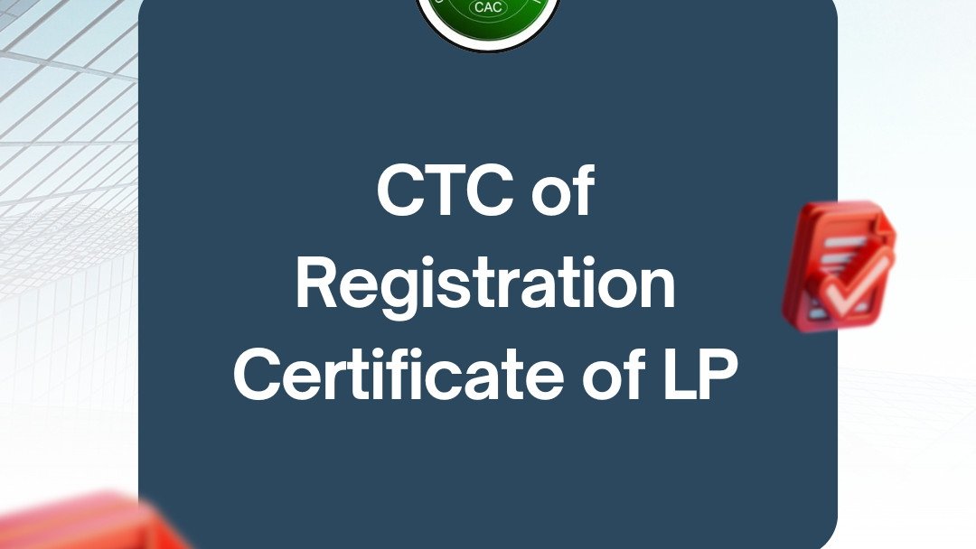CTC of Registration Certificate of LP CTC of Registration Certificate of LP