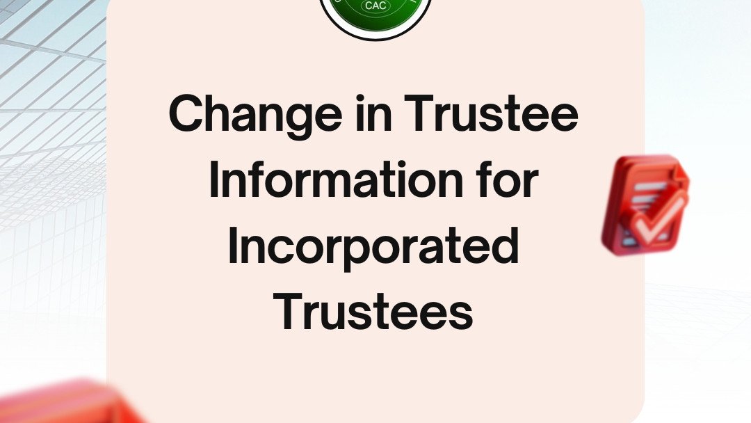 Change in Trustee Information Change in Trustee Information