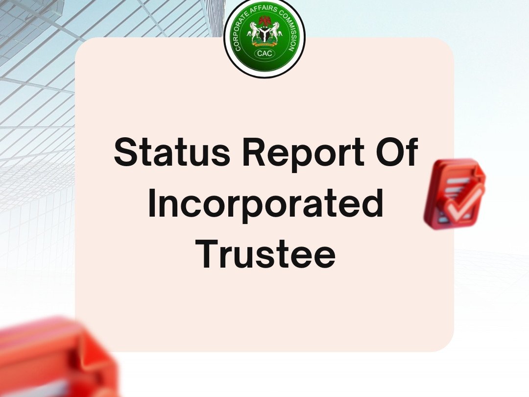 Request CAC Status Report 4 Status Report Of Incorporated Trustee