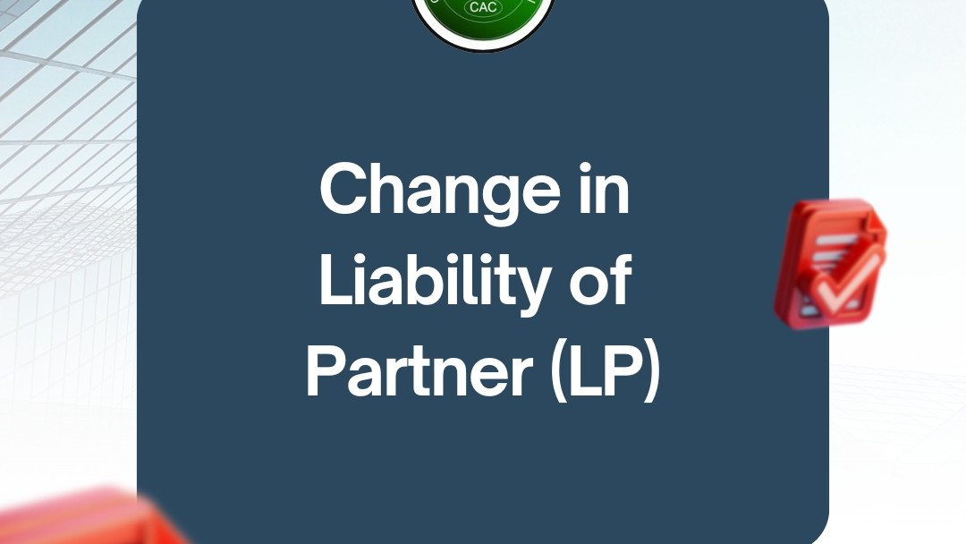 Change in Liability of Partner (LP) Change in Liability of Partner (LP)
