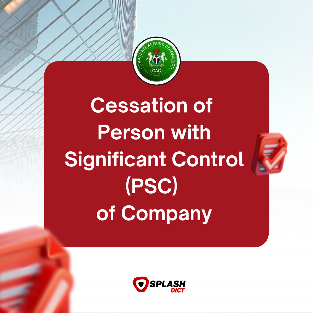 Cessation of Person with Significant Control (PSC) of Company