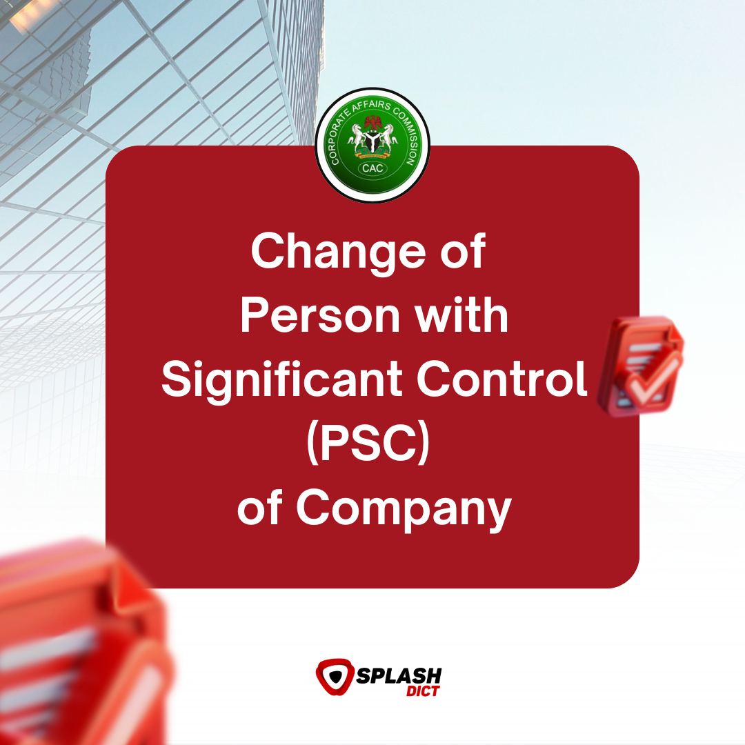 Change of Person with Significant Control (PSC) of Company